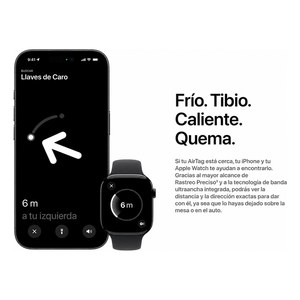 Pagina de Apple sobre el Rastreo Preciso del AirTag con un iPhone y un Apple Watch