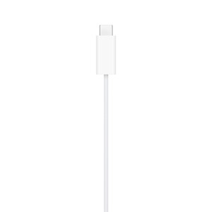 Primer plano del conector USB-C del cable de carga del Apple Watch