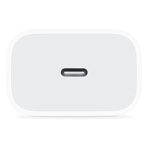 Vista superior del adaptador de 20 W con el puerto USB-C centrado