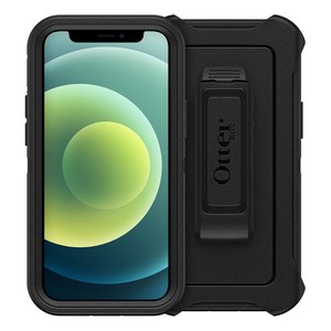 Funda OtterBox Defender negra con clip de cinturón para iPhone