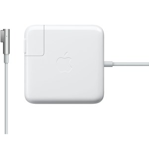 Adaptador de corriente MagSafe de 85 W de Apple con su conector en forma de L