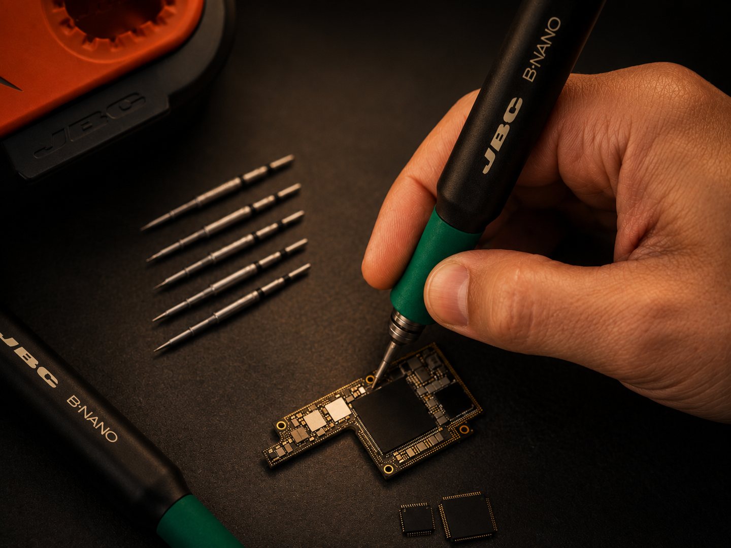 Microsoldadura en acción